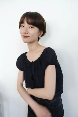 ショート カラー 暖色/パーマ 🌼クニトウメイのヘアスタイル