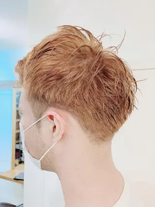 ショート カラー メンズ エンドウ ミノリ🤎 /半個室/レイヤーのヘアスタイル