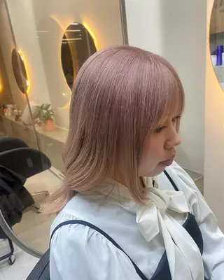 ミディアム カラー 「似合わせ/髪質改善 《ワタル》」のヘアスタイル