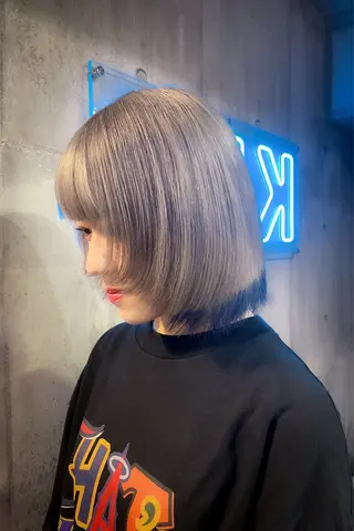 ミディアム ハイトーン/ブリーチ /ウルフ⛓️MAKIのヘアスタイル