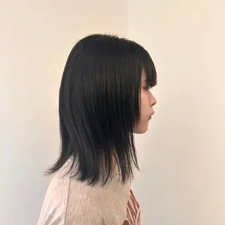 セミロング 【モデル募集中】りの ルネ北千住店のヘアスタイル
