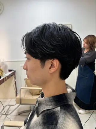 パーマ メンズ 福田 一士のヘアスタイル