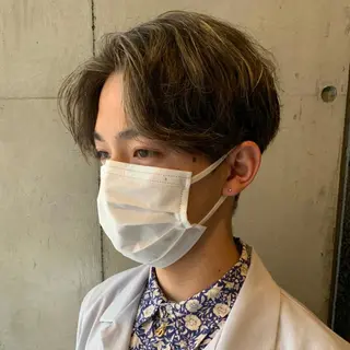 カラー パーマ メンズ 酸性ストレート・ メンズ 三原 楊子のヘアスタイル