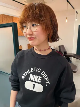 ショート 暖色/パーマ 🌼クニトウメイのヘアスタイル