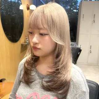 ロング カラー 🌈艶ハイトーン🌈 心を込めます🤝涼介のヘアスタイル
