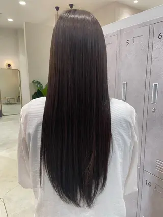 ロング カラー 小澤 璃奈のヘアスタイル