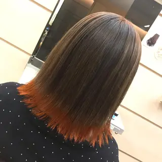 ミディアム カラー 顔まわり‎🤍小顔 カット🤍みさきのヘアスタイル