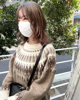 ミディアム メンズ特化美容師 ハスイルイのヘアスタイル