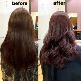 セミロング カラー 韓国レイヤーカット★ 小林大樹のヘアスタイル