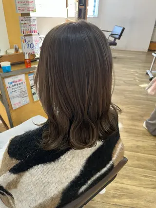 ミディアム カラー 🫧透明感/艶カラー /比留川あゆ美🫧のヘアスタイル