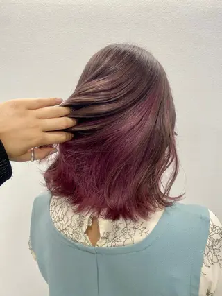 ミディアム カラー ✴︎ヒラガカナ✴︎ ECLAT HAIRのヘアスタイル
