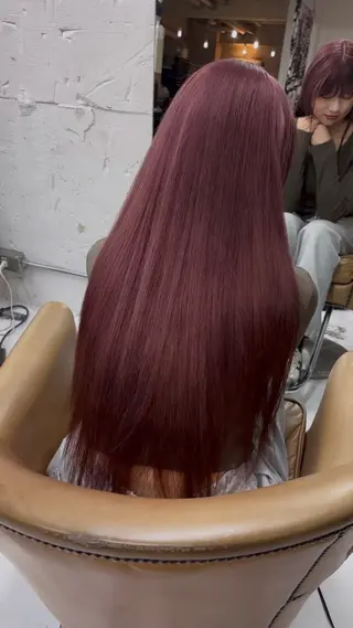 ロング 暖色カラ-ෆ˚顔周り 🎀ོ白岩亜実🎀ོのヘアスタイル