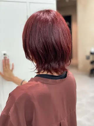 ショート カラー ショーヤ/ブリーチ /バレイヤージュのヘアスタイル