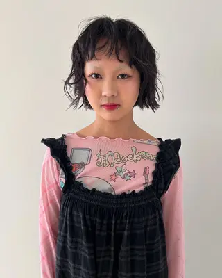 ミディアム カラー ケアパーマ/ブリーチ daisukeのヘアスタイル