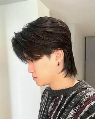 パーマ メンズ Qin shaire salon 原宿verno店所属・【センターパート】 ETO／江藤翼の眉毛・アイブロウイメージ