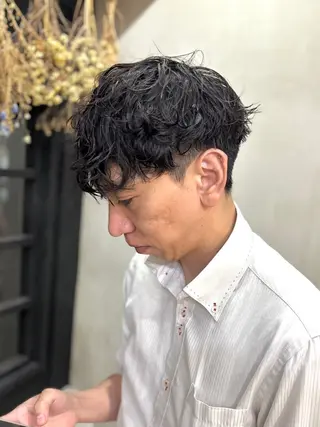 パーマ メンズ ✨メンズ縮毛モデル 募集✨イブキのヘアスタイル