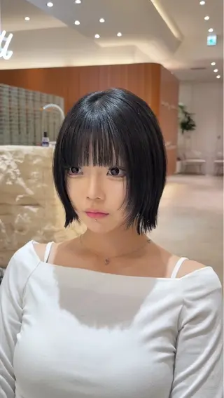 ミディアム カラー 渋谷ボブ/レイヤー ボブ田中航平のヘアスタイル