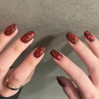 ネイル unwind ┊︎冬っぽネイル🧸のネイルデザイン