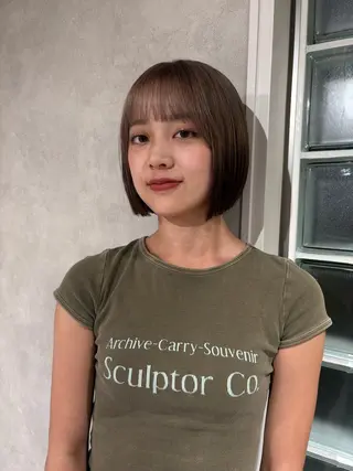 カラー mao 暖色 海外風カラー🌿❤️のヘアスタイル
