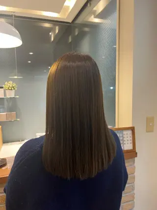 セミロング カラー 竹添 有梨沙のヘアスタイル