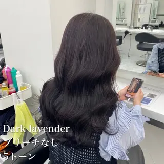セミロング カラー NAMI🤎ブラウン &ミルクティー🤍のヘアスタイル