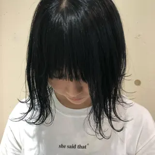 ミディアム カラー パーマ ヘアアレンジ 【ツヤ髪美容師】 ツダケイスケのヘアスタイル