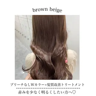 セミロング カラー ヘアアレンジ Ella所属・nana【艶髪】/ レイヤー/縮毛矯正のヘアスタイル