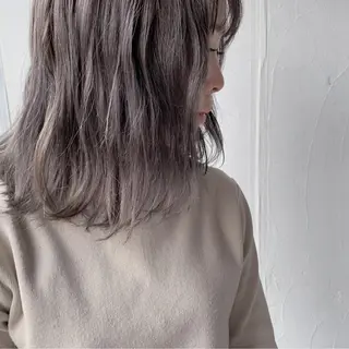 ミディアム カラー パーマ/ボブ/ レイヤー/豊浦翔太のヘアスタイル