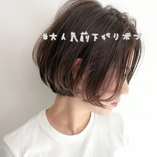 ショート 👑ボブ、レイヤー 心斎橋/高城涼也のヘアスタイル