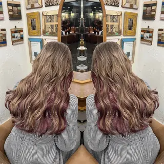 ロング カラー レイヤー/ボブ/ ミニボブ/AOIのヘアスタイル