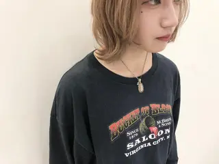 ショート カラー 美髪改善・ストレート 🌿エクステ/カンジのヘアスタイル