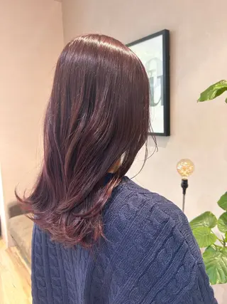 セミロング 艶カラー🌟 kanonのヘアスタイル