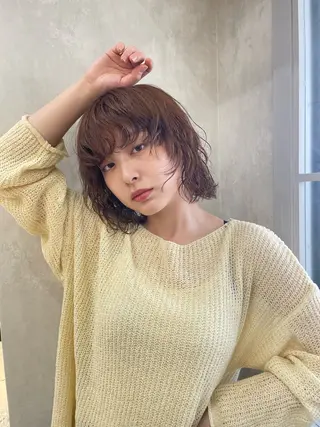 パーマ ♥️透明感×抜け感 ベージュ/佑珠♥️のヘアスタイル