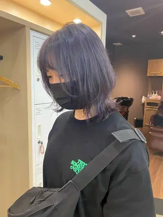 ミディアム カラー ヘアアレンジ ♡韓国風ヘア 🐈♡MIHOのヘアスタイル