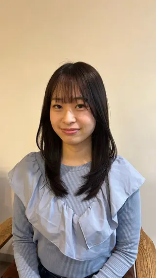 ミディアム MASHU chayamachi店所属・【梅田美容室】 似合わせカット サヤのヘアスタイル