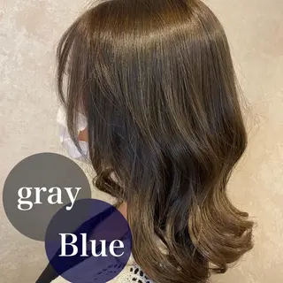 ミディアム カラー CIEL天六店 三上春のヘアスタイル