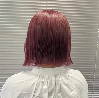 ショート カラー ヘアアレンジ M所属・ハイトーン/透け感 カラー🎀真香のヘアスタイル