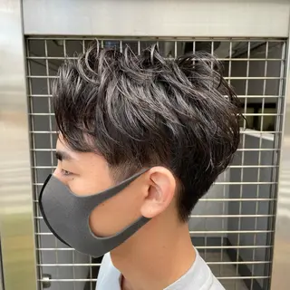 ショート パーマ メンズ 【メンズ縮毛矯正】 田中秀斗のヘアスタイル