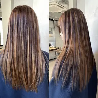 ロング カラー 佐野 えり奈のヘアスタイル