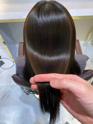 セミロング カラー ヘアアレンジ ekolu北梅田店所属・梅田中崎町髪質改善 /オキヒロト/エコルのヘアスタイル