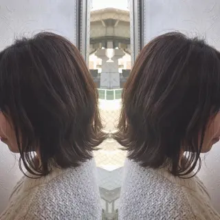 ミディアム カラー 柴田 祐輔のヘアスタイル