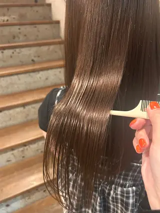 ロング 沖野 りょうのヘアスタイル