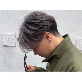 ミディアム カラー メンズ 來 和生のヘアスタイル