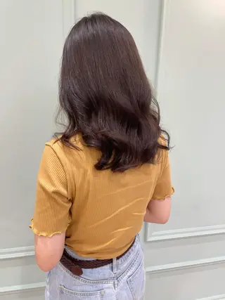 セミロング パーマ KANAMI日暮里 韓国ヘア・メイクのヘアスタイル