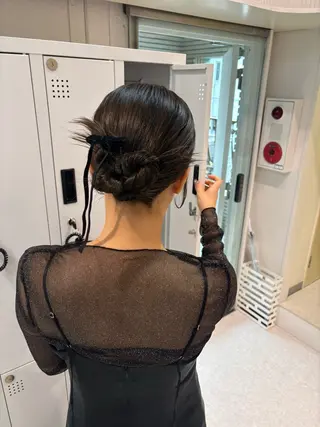 セミロング ヘアアレンジ レイヤーカット🎀 kanaのヘアスタイル