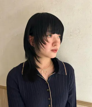 ミディアム カラー Sora/レイヤー/ 似合わせカラー🤎のヘアスタイル