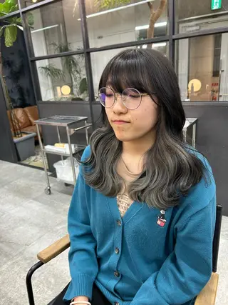 ミディアム カラー 日韓レイヤー🇰🇷 艶カラー/ナカネのヘアスタイル