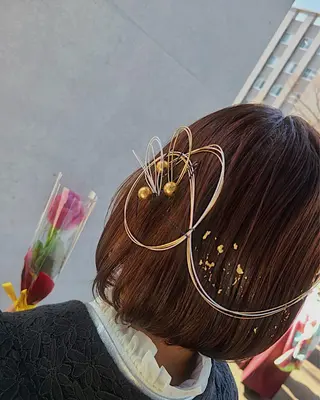 ミディアム ヘアアレンジ KANA カナのマツエク・マツパデザイン