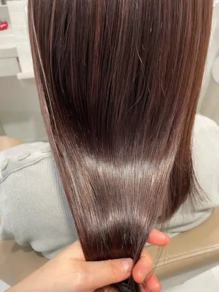 カラー Hair salon　Sui所属・コテ巻き風パーマ 暖色カラー/伊藤菜月のヘアスタイル