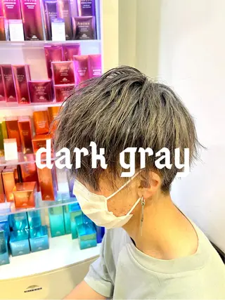 ショート カラー 🥇メンズパーマ /縮毛矯正/木村神心のヘアスタイル